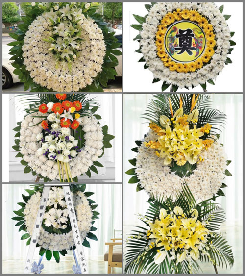 湖北孝感市大悟县大新镇高峰村花圈速递